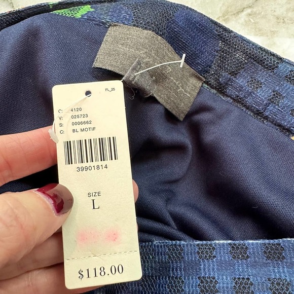 Anthropologie Women’s Sunday in Brooklyn Summer Bouquet Navy Floral Mesh  NWT - Picture 4 of 10